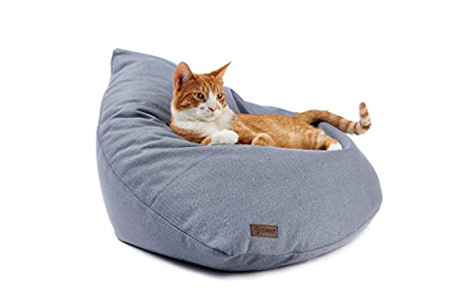 Cosy and Dozy Hundebett Kleine Hunde und Katzenbett Waschbar - Weich Hundekissen - Katzenkissen - Hunde Bett - Katzen Bett - Cat Bed - Katzen Kissen - Katzen Bettchen Gefüllt mit Silikongranulat von COSY AND DOZY