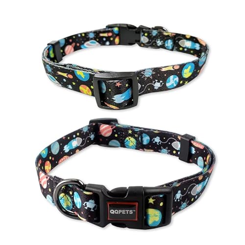 Cosyhome London Hundehalsband mit bunten Sternenmustern, verstellbar, langlebig, Welpenhalsbänder für kleine, mittelgroße und große Hunde (Star Wars, s) von COSYHOMELONDON