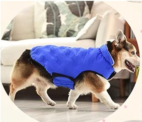 Cosyhome London Hundemantel für den kalten Winter, warme Weste für kleine und mittelgroße Hunde, 2 Kleiderschränke, 3 Größen (XXXL, blau) von COSYHOMELONDON