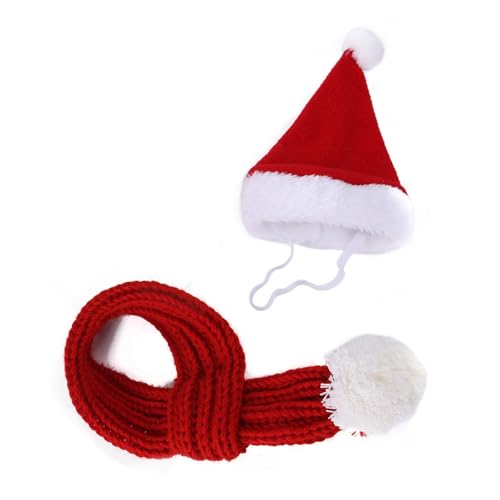 CPAOWEHF Haustier-Weihnachtskostüm-Set, Urlaub, Haustierbekleidung, Festival, Hunde-Outfit, Haustierzubehör für Hunde und Katzen von CPAOWEHF