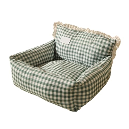 CPAOWEHF Katzenbett, Hundesofa, haarig, weich, beruhigt, Haustierbett, elegantes Plüsch-Schlafbett, Haustierzubehör von CPAOWEHF