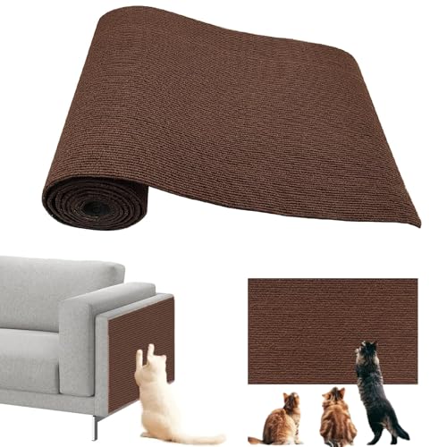 Kratzmatte Katze, Kratzmatte Selbstklebend, Kratzmatte Katze Wand, Kratzmatte, für Sofamöbeltüren,Um Katzenkratzern Vorzubeugen und Teppiche und Wände Zu Schützen (30×100cm von CPRNQY