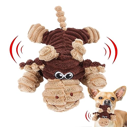 CQSJX Kauspielzeug für Hunde, Kauspielzeug für Hunde | Quietschendes Kauspielzeug für Hunde | Wiederverwendbares Cartoon-Plüsch-Kauspielzeug, Hunde-Beißspielzeug für kleine, mittelgroße Welpen und von CQSJX