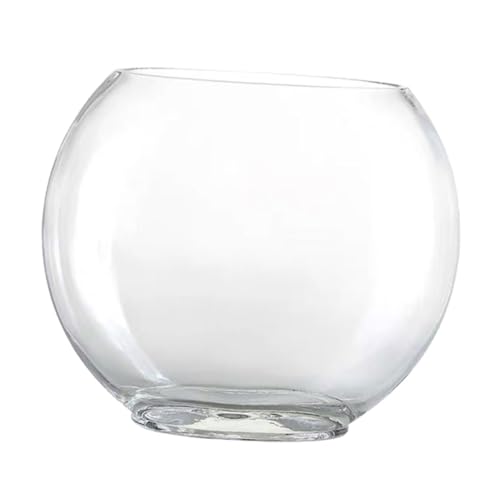 CRAFTHROU Transparente Aquariumvase Desktop Goldfischbecken Transparentes Aquarium Zartes Goldfischbecken Transparente Flasche Leere Glasflasche Transparentes Betta Tank Zartes von CRAFTHROU