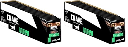 CRAVE Katze Portionsbeutel Sauce mit Thunfisch 28 x 85g (Packung mit 2) von CRAVE