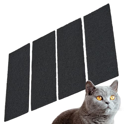 CROPLAS 4er Pack Aktivkohlefilter Katzenklo Ersatz Filter Katzenklo geruchsneutralisierer Katzenklo Filter, Katzenklo katzenklo Filter für Deckel Filter für Katzentoilette mit Deckel Geruchsfilter von CROPLAS