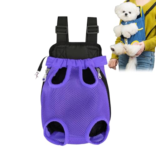 CRTZHA Furry Pawsy-Trage, Furry Pawsy-Katzentrage, Furry Pawsy-Katzenrucksack, Haustier-Reisetrage, Tragetasche für Hunde und Katzen, Verstellbarer Gurt und Fallschutz (L,1PC-F) von CRTZHA