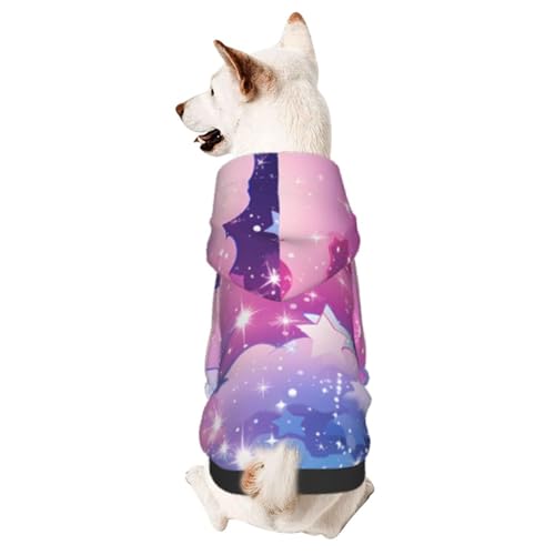 Stars Chic 3D-Hunde-Kapuzenpullover für kleine Haustiere, ein gemütliches Kostüm für stilvolle Welpen, Cosplay, Delight, XS von CSIVKEJ