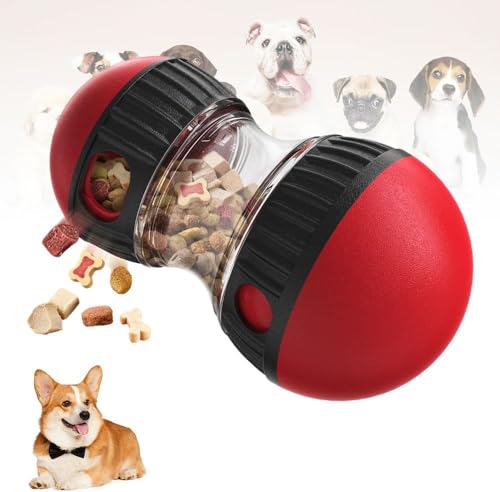 Leckerli-Spender-Puzzlespielzeug, interaktives Hundespielzeug und Hunde-Puzzlespielzeug for kleine Hunde in interaktivem Spielzeug, verstellbarer Futterspender, Leckerli-Spender, Hunde-Puzzle-Futtersp von CSSWLAI