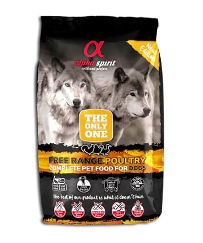 Alpha Spirit Geflügelfutter Trockenfutter für Hunde (3 kg) von CT-TRONICS