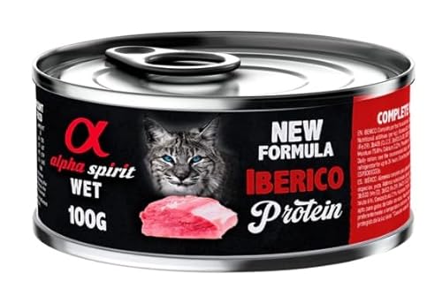 Alpha Spirit Nassfutter für Katzen, 6 Dosen x 100 g (Schweinefleisch) von CT-TRONICS