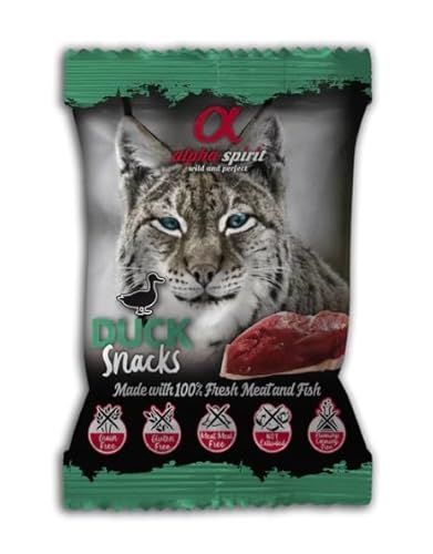 CT-TRONICS Alpha Spirit Snack für Katzen, 12 x 50 g (Ente) von CT-TRONICS