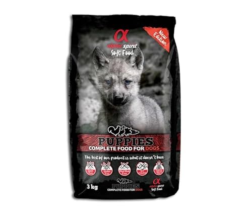 Alpha Spirit Welpen Halbnassfutter für Hunde (3 kg) von CT-TRONICS