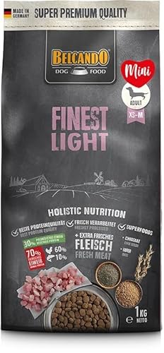 Belcando Finest Premium Trockenfutter für kleine und mittelgroße Rassen | 2 x 1 kg | (Light) von CT-TRONICS