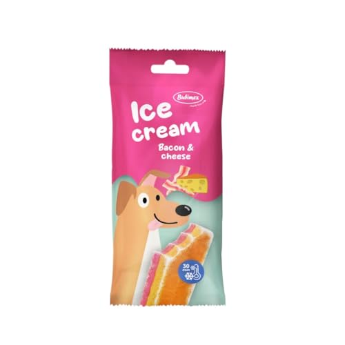 Bubimex Eiscreme für Hunde, 24 x 50 g, verschiedene Geschmacksrichtungen, 24 x 50 g, Speck und Käse von CT-TRONICS