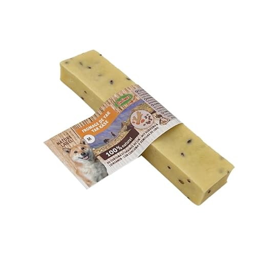 Bubimex Leckerlis für Hunde, Yak-Käse mit Aromen, 100 % natürlich, Größe M (100-120 g), 3er-Pack (Yak-Käse mit Kurkuma) von CT-TRONICS