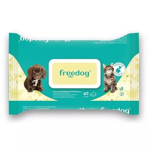 CT-TRONICS Freedog Feuchttücher für Hunde und Katzen, 2 x 40 Stück von CT-TRONICS