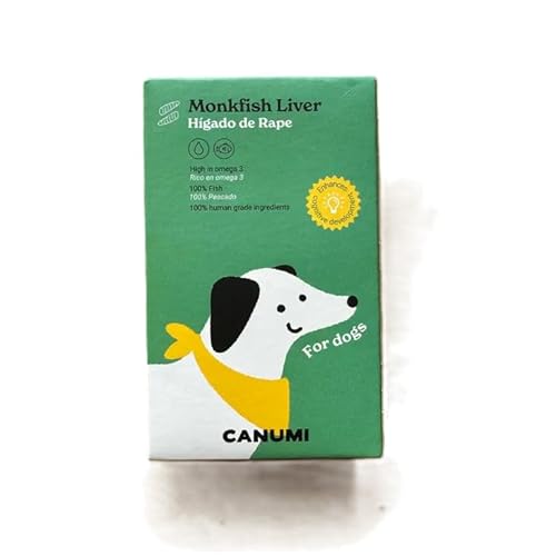 Canumi Dosen, für Hunde, 5 x 100 g, natürliche Konservierung, 100 % Seeteufelleber von CT-TRONICS