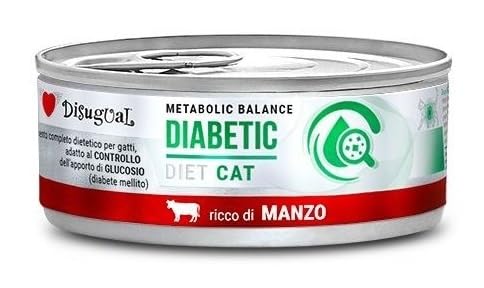 Disugual Diabetiker-Katze, besondere Ernährungsbedürfnisse, verschiedene Geschmacksrichtungen und Mischungen, (12 x 85 g, Rind) von CT-TRONICS