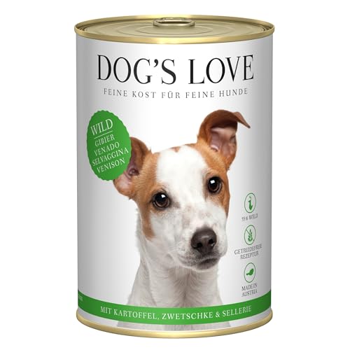 Dog's Love Adult | Nassfutter für Hunde | 6 x 400 g (Hirsch) von CT-TRONICS