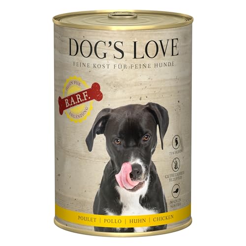 Dog's Love Barf Ergänzungsmittel für Hunde, verschiedene Geschmacksrichtungen, 6 x 400 g (6 x Huhn) von CT-TRONICS