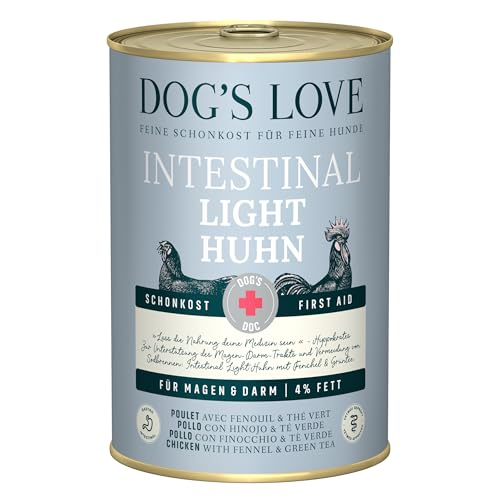 Dog's Love Nassfutter für Hunde | Diätsorte | 6 x 400 g (6 x Darmhühner) von CT-TRONICS