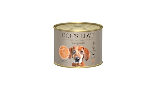 Dog's Love Senior | Nassfutter für Hunde über 10 Jahre | 6 x 200 g (6 x Truthahn-Light) von CT-TRONICS