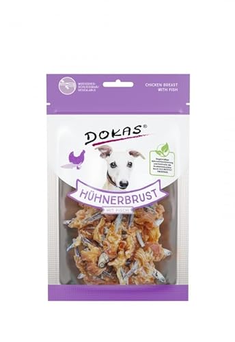 Dokas Snack Natural | Hühnerbrust mit Fisch | 8 x 70 g | von CT-TRONICS