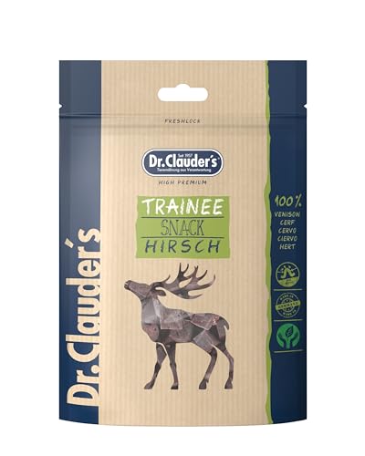 Dr. Clauder's Gesunde Snacks für Hunde, verschiedene Geschmacksrichtungen, 10 x 50 g, Hirsch von CT-TRONICS