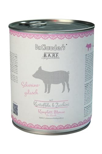 Dr. Clauder's | Nassfutter für Hunde | Barffutter | 6 x 800 g | verschiedene Geschmacksrichtungen | (6 x 800 g, Schweineeintopf von CT-TRONICS