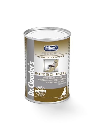 Dr. Clauder's | Nassfutter für Hunde | Sorte Sensitive Diet | spezielle Diät | Super Premium-Produkt | 6 x 400 g | (6 x 400 g, reines Pferd) von CT-TRONICS