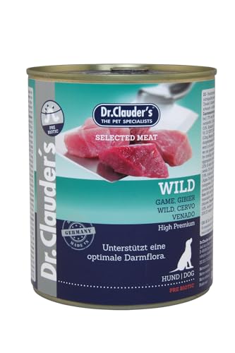 Dr. Clauder's Premium Hundefutter | Präbiotische Sorte | verschiedene Geschmacksrichtungen | 6 x 800 g | (6 x 800 g, Hirsch) von CT-TRONICS