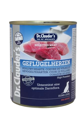 Dr. Clauder's Premium Hundefutter | Präbiotische Sorte | verschiedene Geschmacksrichtungen | 6 x 800 g | (6 x 800 g, Vogelherzen) von CT-TRONICS