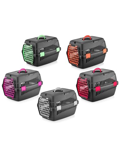 Farmcompany Fluor Transport-Größen für Hunde und Katzen, Fuchsia, 34 x 49 x 32,5 cm von CT-TRONICS