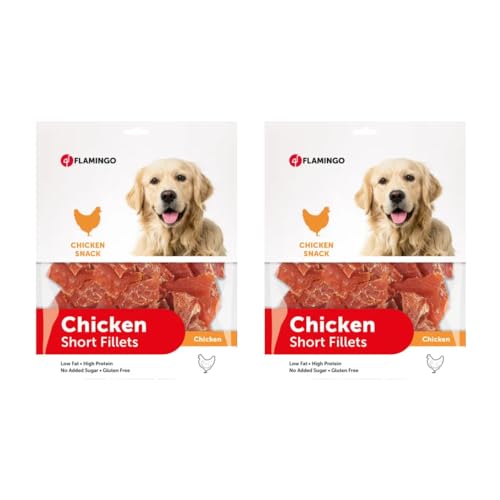 Flamingo Snacks für Hunde Chick'n Snack, kurz, 2 x 800 g von CT-TRONICS