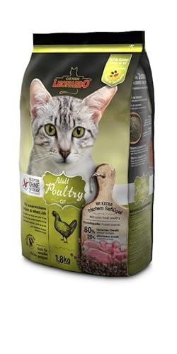 Leonardo Adult GF Poultry, getreidefreies Trockenfutter für Katzen, Komplettfutter für erwachsene Katzen aller Rassen, ab 1 Jahr (1,8 kg) von CT-TRONICS