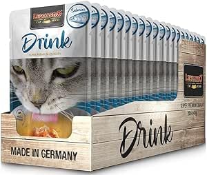 Leonardo Drink Lachs, 20 x 40 g, Getränk für Katzen, sehr feuchtigkeitsspendend von CT-TRONICS