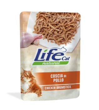 Life Cat 10 Umschläge x 70 g gesundes Katzenfutter (Hähnchenschenkel) von CT-TRONICS