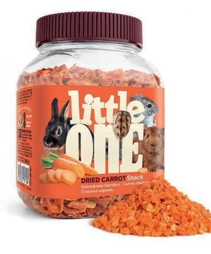 Little One Snack | Snacks für Nager | Kaninchen | Chinchillas | Degus | Meerschweinchen | 5 x 200 g (getrocknete Karotten) von CT-TRONICS