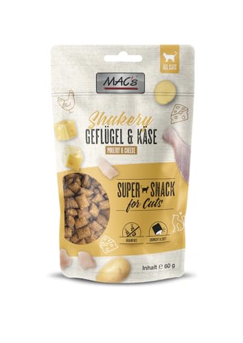 Mac's Cat Premium Snacks für Katzen, 10 x 60 g (Huhn und Käse) von CT-TRONICS