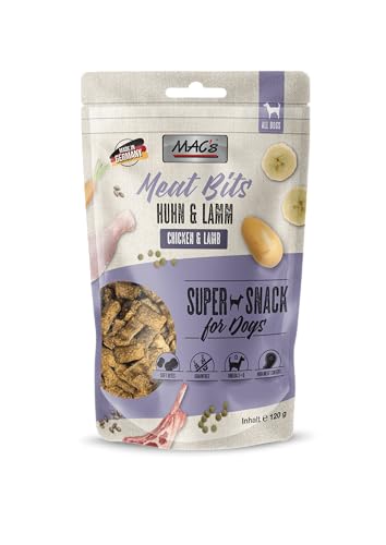 Mac's Dog Gesunde Snacks für Hunde, 6 x 120 g, sortiert (6 x Huhn und Lamm) von CT-TRONICS