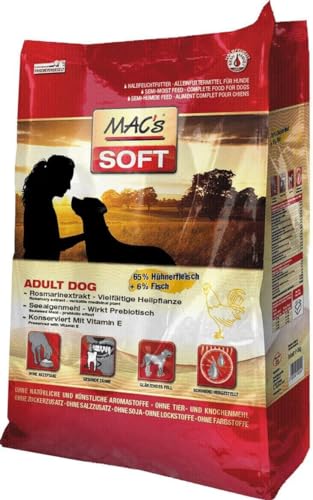 Mac's Dog Premium Halbnassfutter für Hunde Huhn und Lachs (1,5 kg) von CT-TRONICS