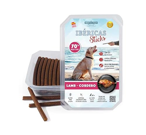 Mediterranean Natual Iberische gesunde Snacks für Hunde, 4 x 350 g (Lamm) von CT-TRONICS