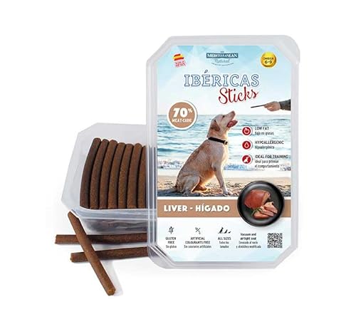 Mediterranean Natual Iberische gesunde Snacks für Hunde, 4 x 350 g (Leber) von CT-TRONICS