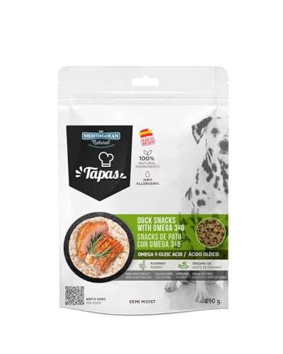 Mediterranean Natura Snacks für Hunde, 12 x 190 g (Ente) von CT-TRONICS