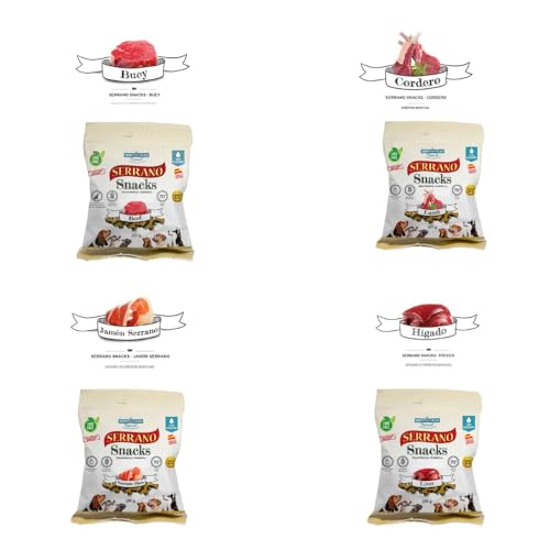 Mediterranean Natural Serrano Snacks für Hunde, 24 x 100 g, Mix (Fleischfresser) von CT-TRONICS