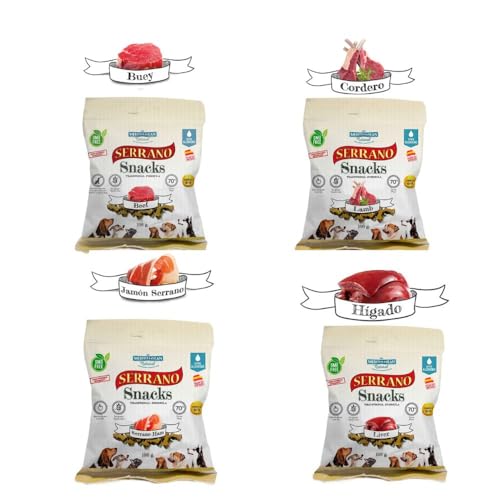 Mediterranean Natural Serrano Snacks für Hunde, 24 x 100 g (reines Protein) von CT-TRONICS