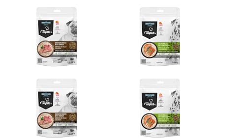 Mediterranean Natural Snacks für gesunde Hunde, 4 x 190 g (2 x Huhn und Truthahn, 2 x Ente) von CT-TRONICS