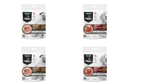 Mediterranean Natural Snacks für gesunde Hunde, 4 x 190 g (2 x Huhn und Truthahn, 2 x Lamm und Ochse) von CT-TRONICS