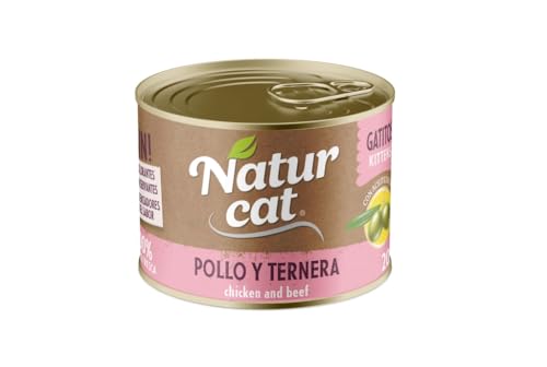 Naturcat Nassfutter für Hunde, 6 x 200 g (Huhn und Rind Kitten) von CT-TRONICS